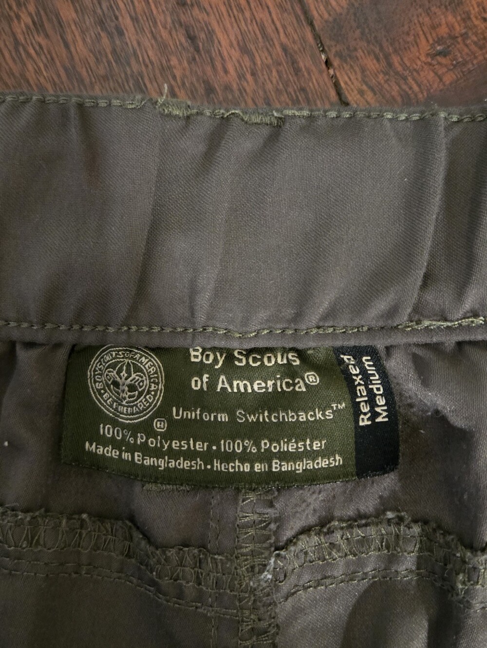 Scouting America Official Uniform Item. Mens Size MED Relaxed Switchback Pants.